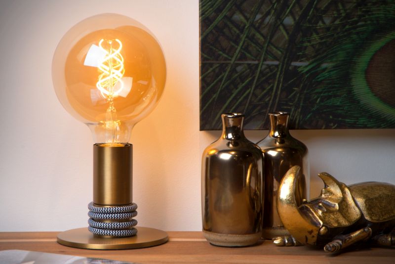 Lucide MARIT - Stolná lampa - 1xE27 - Matt Gold / Mosadz